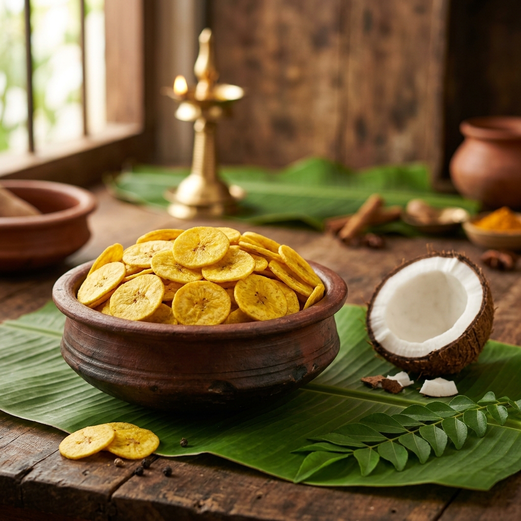 Authentic Kerala Banana Chips fried in pure coconut oil