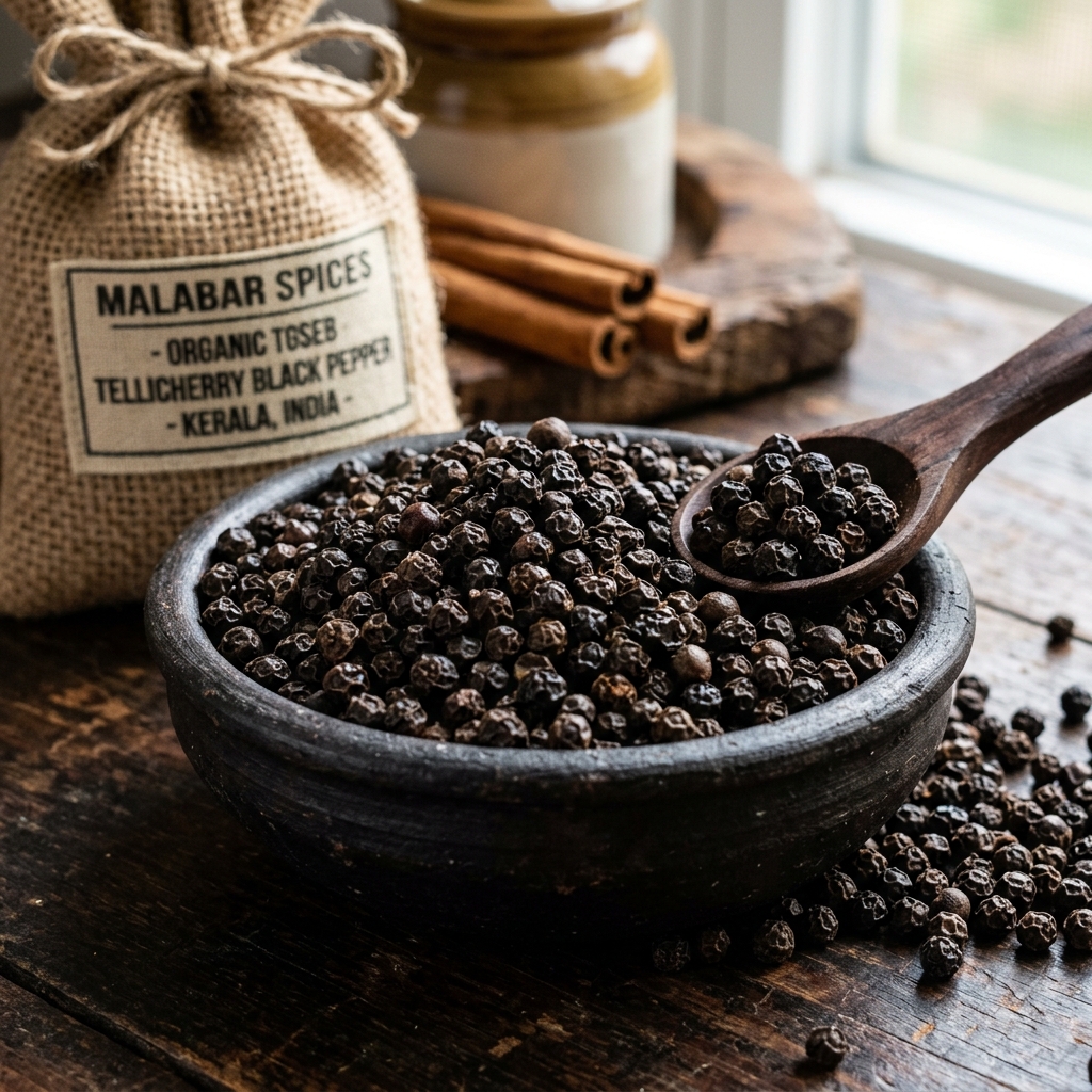 Tellicherry Extra Bold Black Pepper (TGSEB)