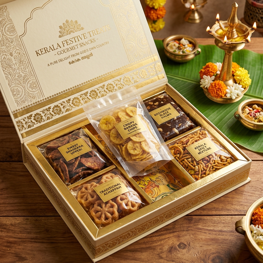 Kerala Festive Snack Box (Curated 5-Item Feast)